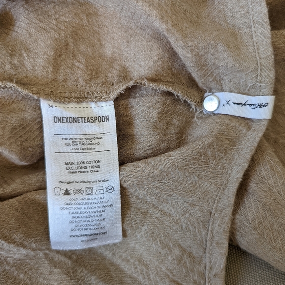 One Teaspoon Oakwood Sugar Off-the-Shoulder Peasant Blouse | Size M - Picture 8 of 8